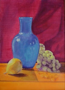 Blue Vase Still Life